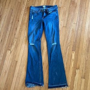 Sneak peek boot cut jeans
